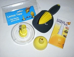QUIRKY Citrus SPRITZER, RISPARMIATORE SUCCO DI LIMONE, ALESATORE DI FRUTTA PORTATILE, IMBUTO GIALLO - Foto 1 di 6
