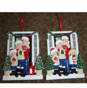 Adorno de Navidad-- Madre soltera con niños Familia Hogar Mamá Niños PERSONALIZAR - Imagen 1 de 3