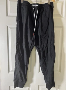 Tommy Hilfiger drawstring black Mens jogger Size XL all cotton - Picture 1 of 7