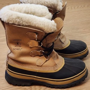 Sorel Caribou Boots Womens Size 9 Waterproof Insulated Work Outdoor Winter Snow - Picture 1 of 16