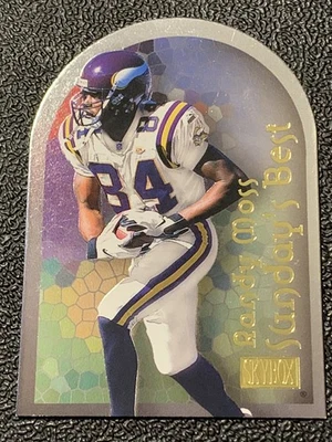 2000 Skybox RANDY MOSS Sundays Best Die Cut #8 of 10 SB Minnesota Vikings - Image 1 of 3