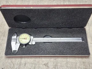 L. S. Starrett 6 pollici Pinza quadrante n. 120 acciaio inox temprato con custodia - Foto 1 di 12