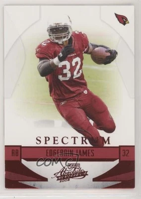 2008 Playoff Absolute Memorabilia Spectrum Red Edgerrin James #2 HOF - Image 1 of 2