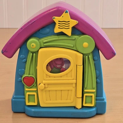 Barney Peek-a-Boo Дом Говорящая Игрушка 2001 Mattel Редкий Завод Не Работает Запчасти - Изображение 1 из 4