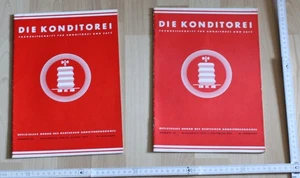 2x fach zeit schrift heft alt für cafe und konditor heft DKB DIE KONDITOREI 1955 - Picture 1 of 8