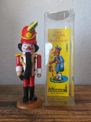 Steinbach: Adjutant #4 5" King's Court Mini Nutcracker  W Germany VTG - Image 1 of 4