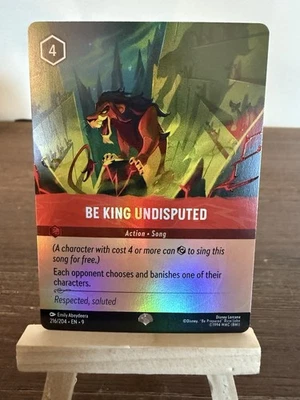 Disney Lorcana TCG Fabled BE KING UNDISPUTED Epic Foil #216/204 - Image 1 of 3