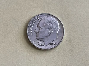 1964 ROOSEVELT DIME- DIE DOUBLING ERROR- NO MINT MARK - Picture 1 of 6