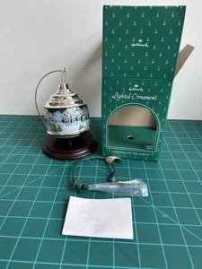 Vintage Christbaumschmuck Punze beleuchtet Weihnachten im Wald 1984 - Bild 1 von 3