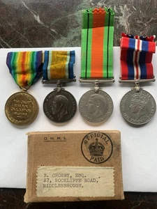 WW1 Pair medals to the Machine Gun Corps - Picture 1 of 2