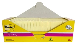 Post-it Super Haftnotizen Gelb 76 x 76 mm (24er-Pack) Büro Memos 90 Blatt/Block - Bild 1 von 15