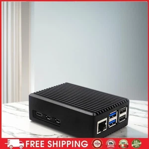 Metal Case with Pi 5 Active Cooler Black Case Heatsink Cooler for Raspbery Pi 5 - Zdjęcie 1 z 11