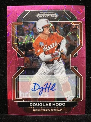 Douglas Hood 2022 Panini Prizm Draft Picks Baseball Neon Pink Velocity #PDP167 - Image 1 of 2