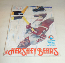 1976-1977 Hockey Program Nova Scotia Voyageurs @ Hershey Bears AHL