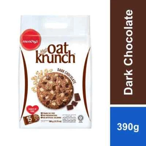 Munchy's Oat Crunch Dark Chocolate Biscuit 2x15 Pack New Healthy - Picture 1 of 4