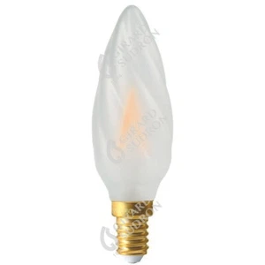 Girard Sudron LED 4W SES/E14 35mm Twisted Frosted Candle Extra Warm White 270... - Picture 1 of 2