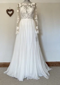 22 🟠 Xireia+Xanina by Pronovias | Size 14 | Lace Bodice & Skirt Separates - Picture 1 of 13