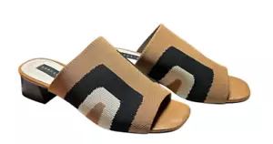 Sanctuary Rumble Damen-Sandalen camelfarben schwarz elfenbeinfarben Pantoletten Absatz 6 Medium - Bild 1 von 6