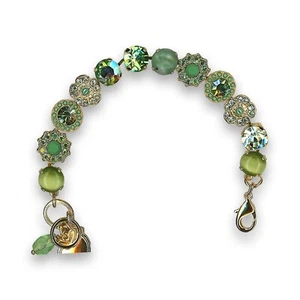 Bracelet by Mariana Silk Road Coll. Adorable Peridot Swarovski Crystals - Picture 1 of 6