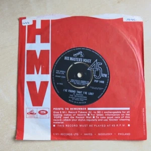 THE IMPRESSIONS Meeting Over Yonder / I've Found The I've Lost UK 7" HMV POP1446 - Bild 1 von 2