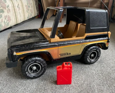 1978 VINTAGE TONKA STEEL Truck Ford Bronco MR-970 + Gas Can  G.I. Joe Size Foto 1 de 4
