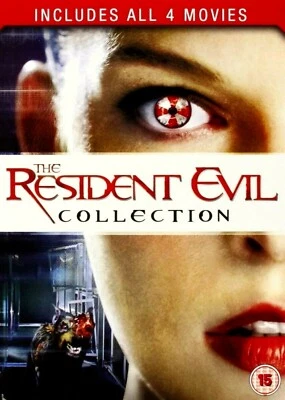 Resident Evil 1-4 (DVD-2011,4-Disc Box Set) Region 2. Milla Jovovich. "4 MOVIES" - Image 1 of 4
