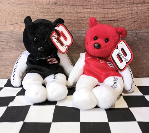Vintage 2001 Dale Earnhardt Sr & Jr 23 Karat Gold’n Bears Set, New With Tags Cover