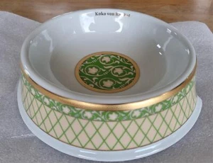 Collectors Bowl #5 Large Haute Couture Vert - Bol Porcelaine Koko Von Knebel - Picture 1 of 5