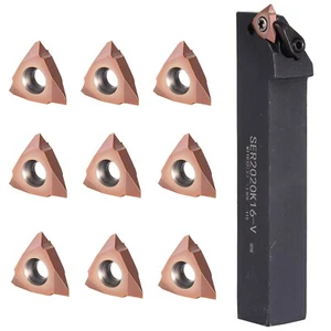 Lathe Thread Cutting Tool Carbide Threaded Inserts Vertical 60 Degree 16VERAG60 - Picture 1 of 10