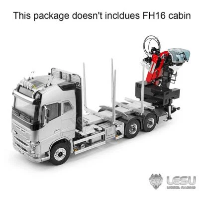 LESU 1/14 Metal RC Assembled Logging Truck W/Hydraulic Crane W/O FH16 Cabin - Image 1 of 4