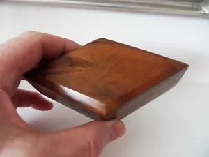 Burl Thuya Wood Box Diamond Shaped - Picture 1 of 17