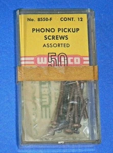 Tornillos de recogida de fono vintage WALSCO #8550-F 12 unidades surtidos ¡NUEVO EN STOCK EE. UU.! - Imagen 1 de 3