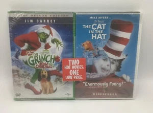 Dr. Seuss-The Cat in the Hat/How The Grinch Stole Christmas-2 DVD Set-SEALED - Imagen 1 de 6