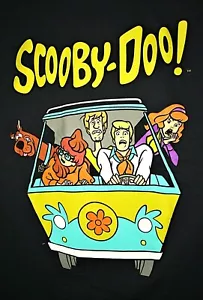 Scooby-Doo Mystery Van Hanna-Barbera TV Cartoon T-Shirt 2021 New NOS Blue Sz Lg - Picture 1 of 3