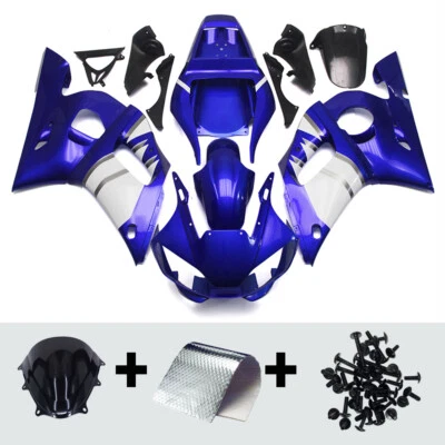 Kit de carenado azul blanco para carrocería de inyección de plástico Yamaha YZF R6 1998-2002 Foto 1 de 4