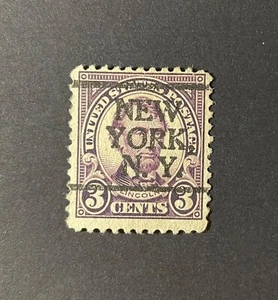 New York, New York #L-5 Type Precancel - 3 cents Lincoln - U.S. #555 - NY - Picture 1 of 1
