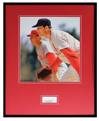 Stan Musial Signed Framed 16x20 Photo Display PSA/DNA St Louis Cardinals - Image 1 of 2