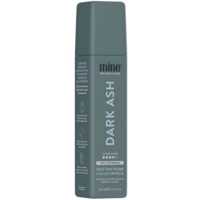 MINE TAN SELF FAKE TAN FOAM 200ml Dark Ash 1 Hour Express Foam Mousse