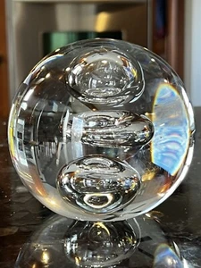 Vintage GROSSER Magnum-Stil handgeblase Glasblase Briefbeschwerer - unsigniert - Bild 1 von 11