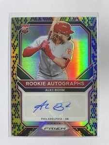 2021 Panini Prizm Snake Skin Prizms #AB Alec Bohm Autograph RC #3/35