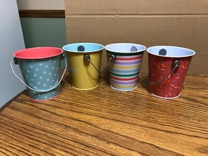 Mini Party Favor Buckets, pails 4 various colors - Picture 1 of 5