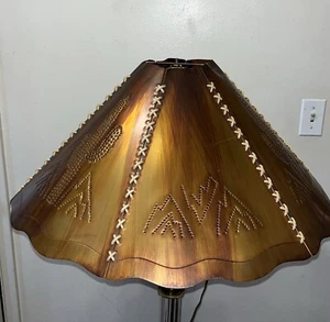 Southwest Copper Lamp Shade By Copper Works-Extra Large 26" Diameter By 15" High - Picture 1 of 11