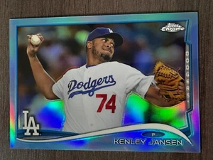 2014 Topps Chrome Kenley Jansen rifrattore blu serie LA Dodgers /199 - Foto 1 di 2