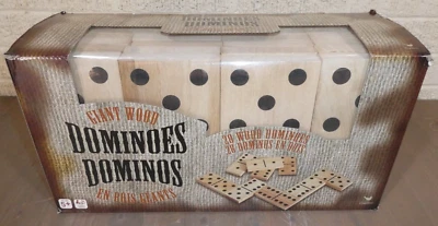 Cardinal NWT Giant Wood Backyard Dominoes Game Summertime Toys 28 Pieces - Image 1 of 2