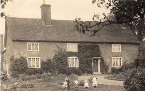 Unidentified House RP pc used 1909 Horringer Horningsheath Nr Bury St Edmunds - Bild 1 von 1