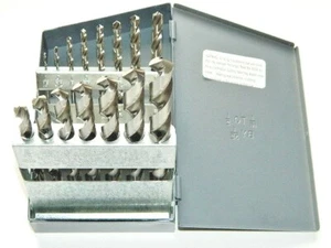 JUEGO DE BROCAS DE TALADRO HSS Bright 15 Piezas Estuche Jobber Acero de Alta Velocidad Hecho en EE. UU. 81499 - Imagen 1 de 2