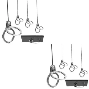 2 Pieces Mobile Phone Lanyard Finger Buckle Cell Ring Holder Stand - Zdjęcie 1 z 12