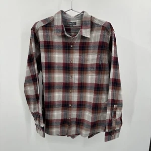Camisa Leñador Suave Eddie Bauer Para Hombres Talla XL Franela a Cuadros Abotonada Manga Larga - Imagen 1 de 6