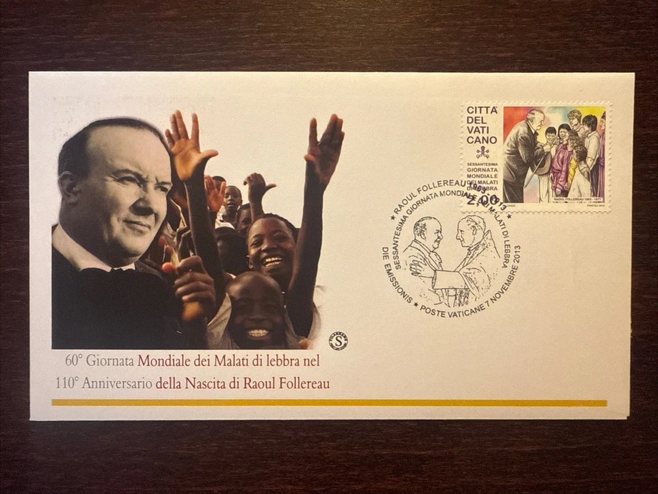 VATICAN FDC COVER 2013 YEAR LEPROSY LEPRA FOLLEREAU HEALTH MEDICINE STAMPS - Image 1 of 1
