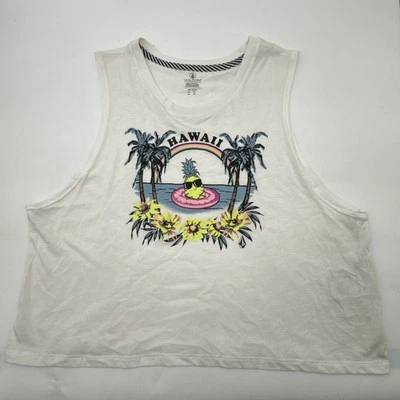 VOLCOM HAWAII PINEAPPLE SLEEVELESS TANK TOP WOMEN'S SIZE XL - Image 1 of 4